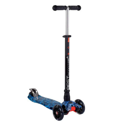 Самокат "Best Scooter" MAXI, 1531, черный с синим