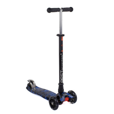 Самокат "Best Scooter" MAXI, 1528, черный с синим