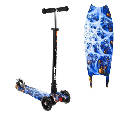 Самокат "Best Scooter" MAXI, 1505, чорний з синім