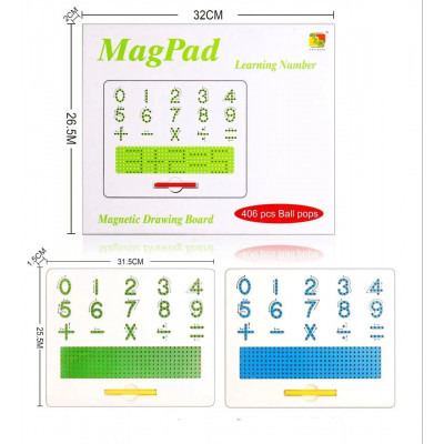 Магнитный планшет для рисования и изучения цифр Magnetic Mag Pad (380)