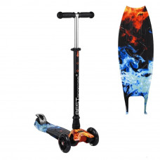 Самокат "Best Scooter" MAXI, 1517, огонь и лед