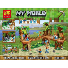 Конструктор Lele 33127 Minecraft "Джунгли" 686 детали