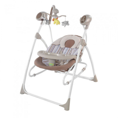 Крісло-гойдалка TILLY Nanny 3в1 BT-SC-0005 Beige з пультом