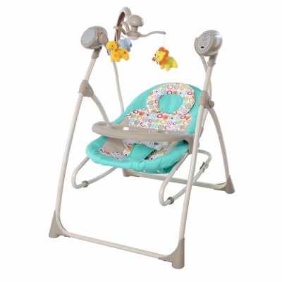 Крісло-гойдалка TILLY Nanny 3в1 BT-SC-0005 Turquoise з пультом