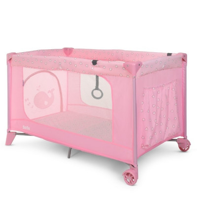 Манеж El Camino, Safe Heart Pink, переносной, 123х64х77 см, ME 1016 