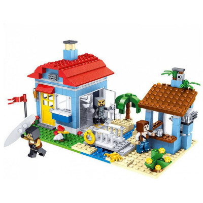 Конструктор Lele Minecraft 33019 "Домик у озера 3 в 1" 470 деталей