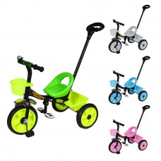 Велосипед трехколесный Tilly Motion T-320 с корзиной и родительской ручкой
