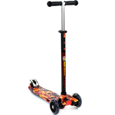 Самокат Best Scooter Maxi Чорний з помаранчевим 1310