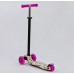 Самокат Best Scooter Maxi Розово-белый Цветы 1321