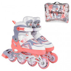 Детские раздвижные ролики Best Roller (М 34-37, Коралловый) Детские раздвижные ролики Best Roller (М 34-37, Коралловый)