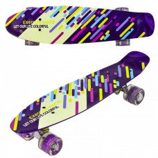 Скейт F 9797 Penny board дошка-55см з світяться колесами Скейт F 9797 Penny board дошка-55см з світяться колесами