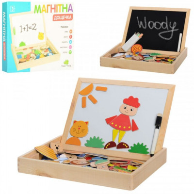 Деревянная игрушка Досточка магнитная для рисования MD 0693
