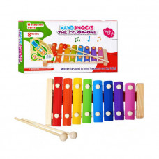 Деревянная игрушка ксилофон 8 тонов MD 0713
