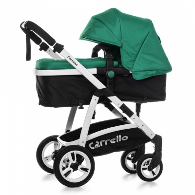 Коляска универсальная 2в1 CARRELLO Fortuna CRL-9001 Basil Green с матрасом