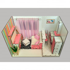 Квартира-студия ROOMBOX1 с мебелью, обоями и шторками