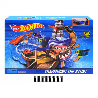 Автомийка Hot wheel 5779, Трек Хот Вілс, машинка змінює колір