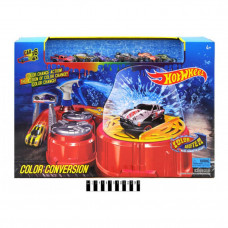Автомойка Hot wheel 6761, Трек Хот Вилс, машинки 6 шт, меняет цвет