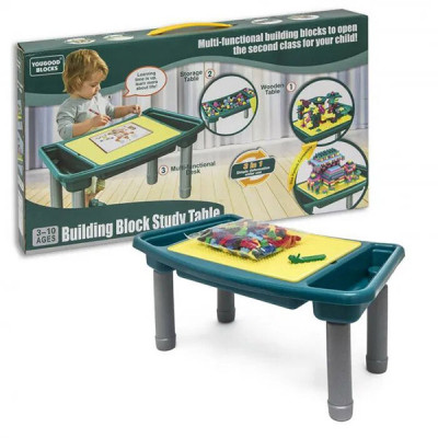 Ігровий набір 3 в 1 Стіл Конструктор Пісочниця Table block