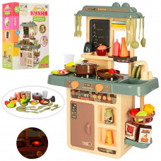 Детская кухня 72 см Home Kitchen: духовка, плита, посуда, продук, течет вода, свет, звук, 38 предметов
