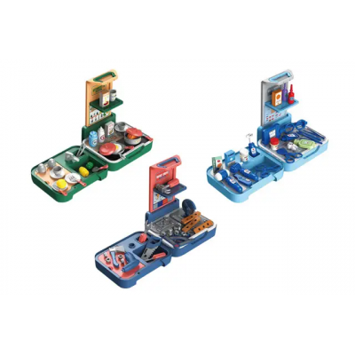 Игровой набор 25733/35/37 Повар/врач/строитель (3 вида) в чемодане