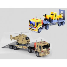 Игрушечный грузовик Автовоз с вертолетом / самолетом WY 571