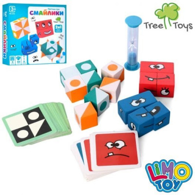 Деревянная игрушка Tree Toys фигуры, песочные часы, карты (MD 2733)