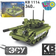 Конструктор Limo Toy KB 1114 "Военная техника ВСУ ЗСУ. Боевой танк" 340 деталей