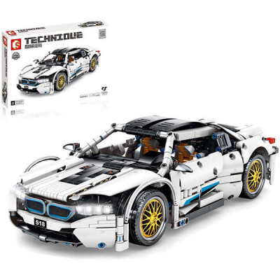 Конструктор Автомобиль Суперкар BMW Hurricane Sembo Block (1270 дет.)