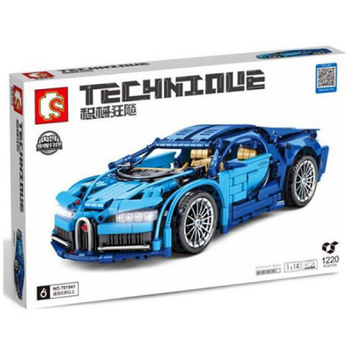 Конструктор Легендарный Спорткар Бугатти Bugatti Chiron (1220 деталей)