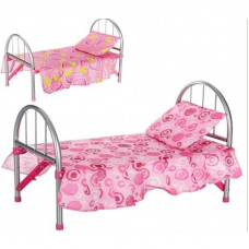 Игрушечная кроватка Melobo для куклы 45х32х25 см, подушка, микс видов, в кульке