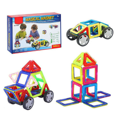 Магнітний конструктор Magical Magnet аналог Magformers 40 деталей