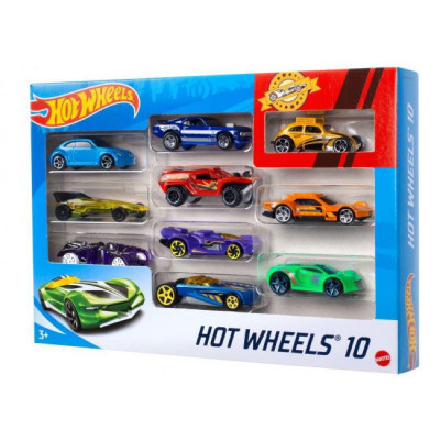 Набор машинок для трека Hot Wheel 10 шт, 5999-10, для детей от 3 лет,