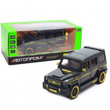 Машинка металлическая Автопром Mercedes-benz G65 AMG Brabus (Матово-черный)