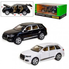 Машинка металлическая Автопром Audi Q7 (Белый, черный)