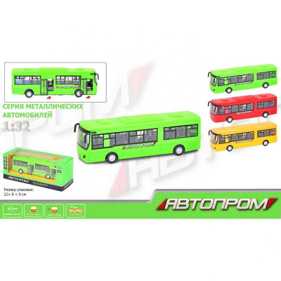 Машинка металева Автобус 7780