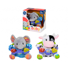 Мягкая музыкальная игрушка 811-1/ 811-2, 2 вида, свет, звук, в коробке