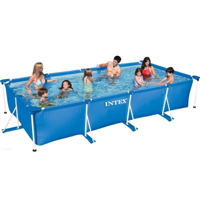 Каркасний басейн Intex 28273 Rectangular Frame Pool 450х220х84 см