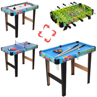 Настольная игра 4в1 (футбол, аэрохоккей, бильярд, теннис)