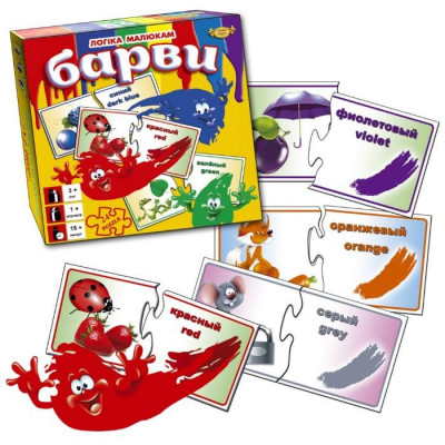 Детская игра пазлы "Барви"