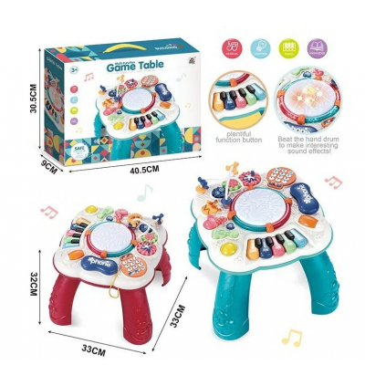 Игровой столик: подсветка, мелодии, пальчиковый лабиринт, 2 цвета (CY - 7009 B (Х))