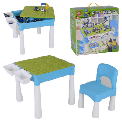 Детский игровой столик с конструктором - 505 крупных деталей (LX.A 371)