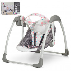 Кресло-качалка Mastela Deluxe Portable Swing (Серо-розовый, серо-голубой)