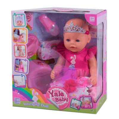 Кукла Пупс 8 функций с аксессуарам Yale Baby  (BL 037 I)