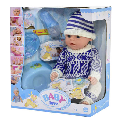 Пупс функціональний Бебі Baby з аксесуарами - 8 функцій (ВL 013 D)
