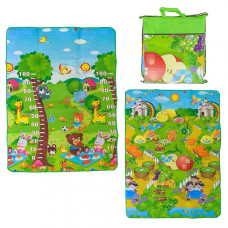 Коврик двусторонний JIA YU TOY Фрукты и животные (180х120 см)