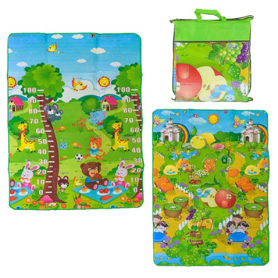 Килимок двосторонній JIA YU TOY Фрукти і тварини (180х120 см)