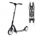 Самокат двухколесный "Best Scooter" 75343, черный, колеса PU - переднее 23 см, заднее - 20 см, 1 амортизатор, широкий руль, зажим руля Самокат двухколесный "Best Scooter" 75343, черный, колеса PU - переднее 23 см, заднее - 20 см, 1 амортизатор, широкий руль, зажим руля