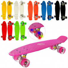 Скейт Пенні борд (Penny board) світяться колеса MS 0848-2, різні кольори Скейт Пенні борд (Penny board) світяться колеса MS 0848-2, різні кольори