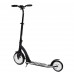 Самокат двухколесный "Best Scooter" 75343, черный, колеса PU - переднее 23 см, заднее - 20 см, 1 амортизатор, широкий руль, зажим руля