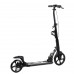 Самокат двоколісний "Best Scooter" 92228, чорний, колеса PU, d переднього колеса 230мм, d заднього колеса 200мм, 2 амортизатора, дискові гальма